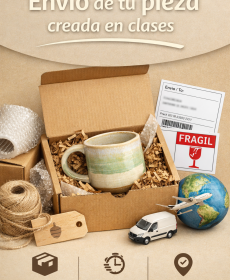 Envío de Piezas / shipping of ceramics created in class